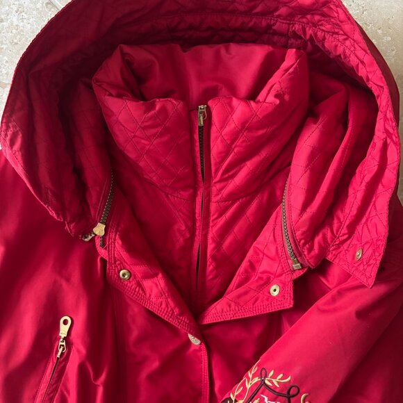 Vintage 90s Metropolis by Couloir Bright Red 1-Piece Ski Suit - Picture 4 of 13